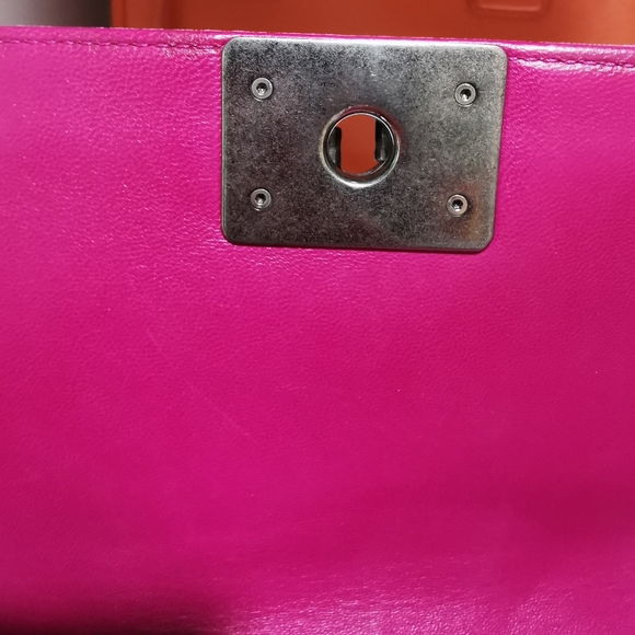 (Sold)100% Authentic Channel  Mini Boy Shoulder Crossbody Velvet Leather - Picture 14 of 16